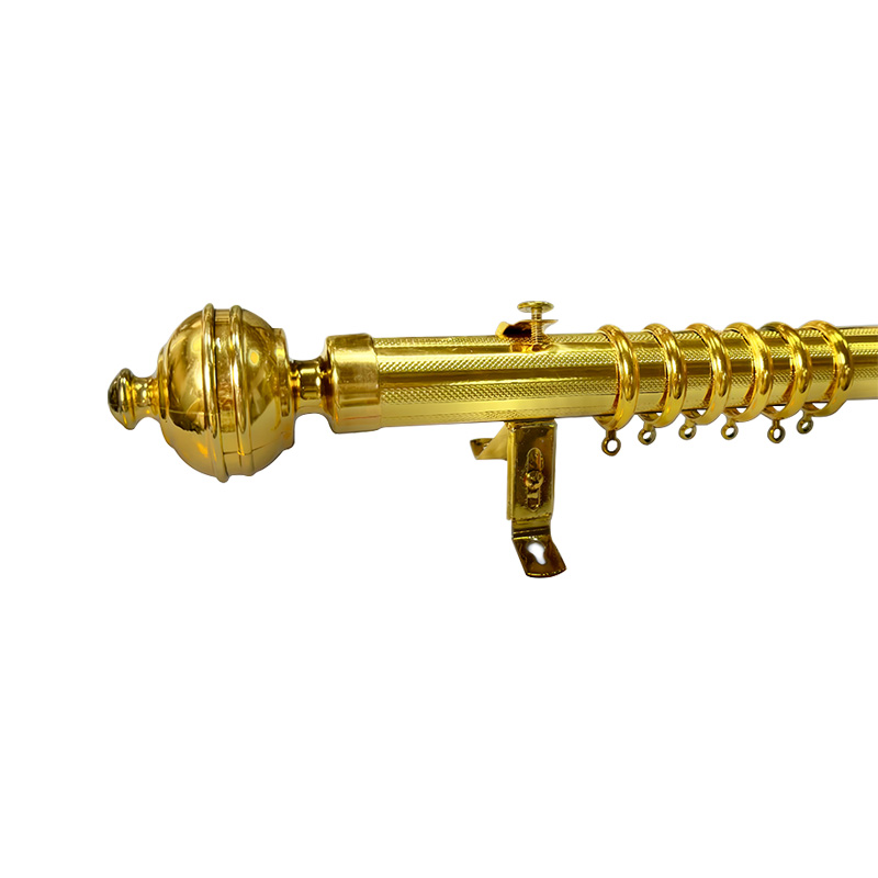 Gouden sticker gordijnroede